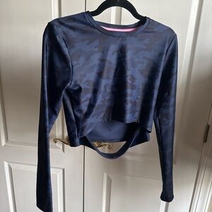 Camouflage Long Sleeve Workout Top